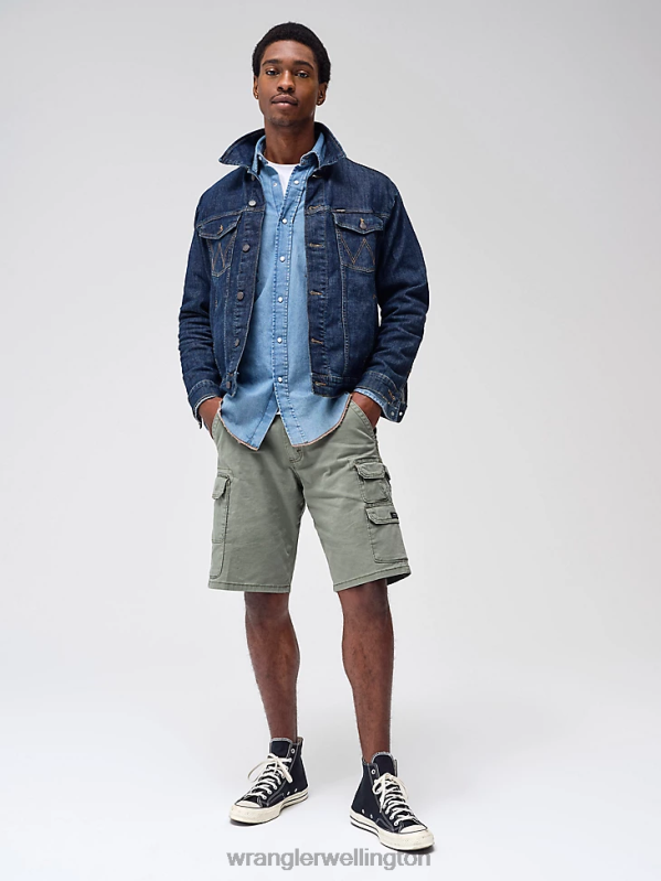 Dark Wash Classic Denim Trucker Jacket Men Clothing Wrangler P2B6R611