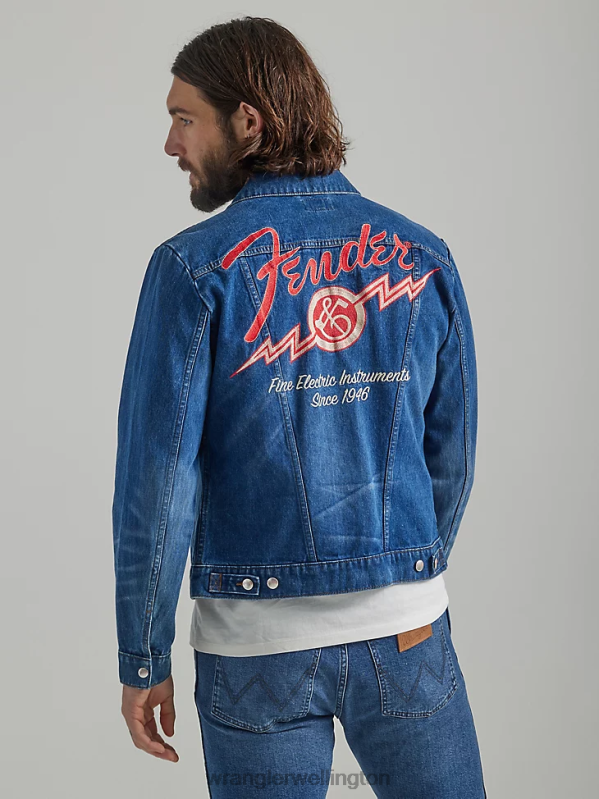 Dark Wash Classic Denim Trucker Jacket Men Clothing Wrangler P2B6R611