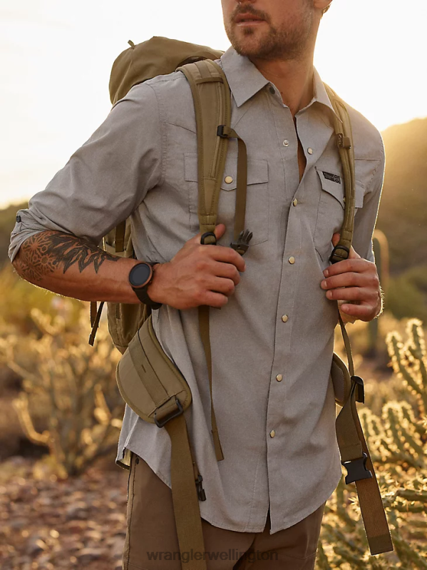 Bering Sea ATG Western Shirt Men Clothing Wrangler P2B6R642