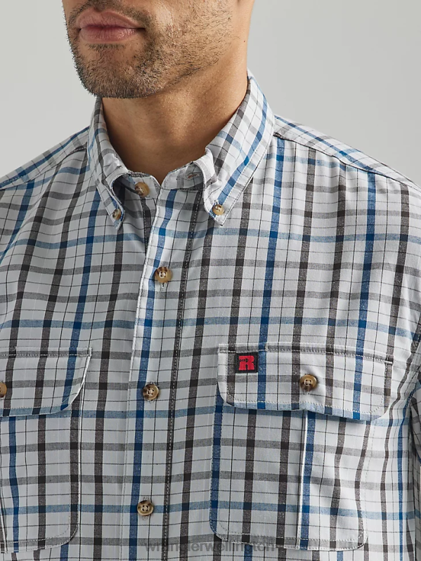 Downpour RIGGS Workwear Plaid Work Shirt Men Clothing Wrangler P2B6R672