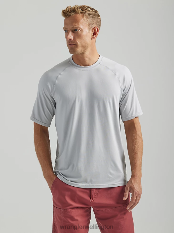 Harbor Mist ATG Performance Knit Shirt Men Clothing Wrangler P2B6R290