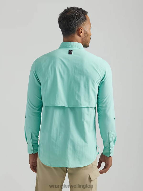 Ocean ATG Angler Long Sleeve Shirt Men Clothing Wrangler P2B6R339