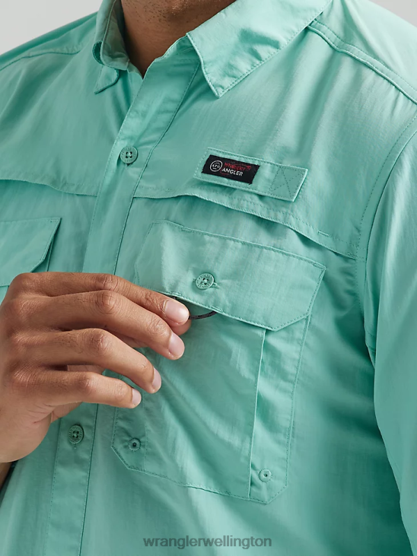 Ocean ATG Angler Long Sleeve Shirt Men Clothing Wrangler P2B6R339