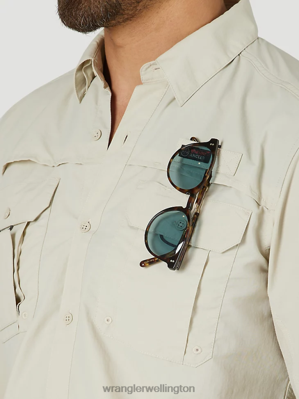 Pelican ATG Angler Long Sleeve Shirt Men Clothing Wrangler P2B6R340