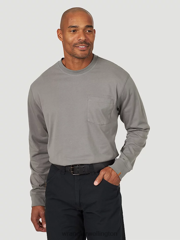 Nickel RIGGS Workwear Long Sleeve 1 Pocket Performance T-Shirt Men Clothing Wrangler P2B6R285