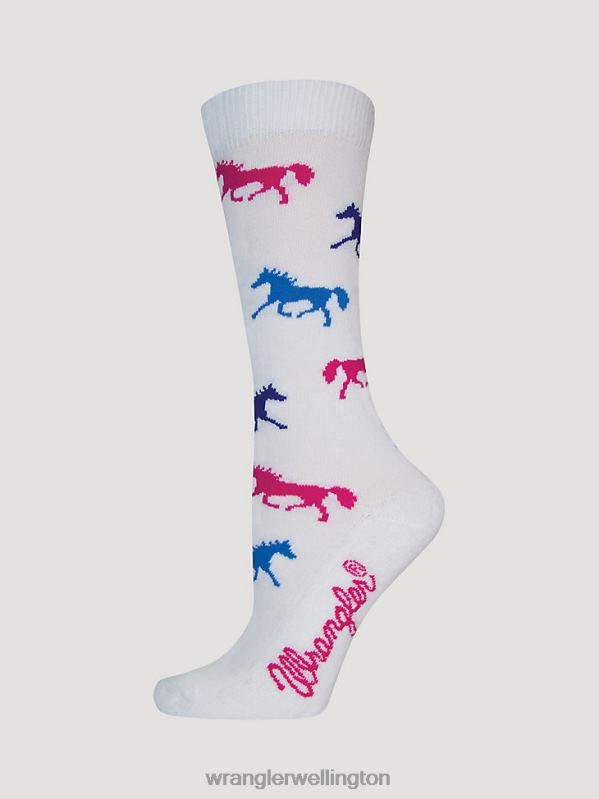 White Horses Crew Ultra-Dri Socks Women Accessories Wrangler P2B6R922