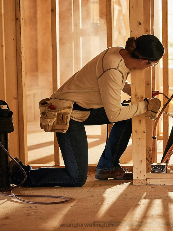 Bakersville Retro Flame Resistant Mae Bootcut Work Jean Women Clothing Wrangler P2B6R803