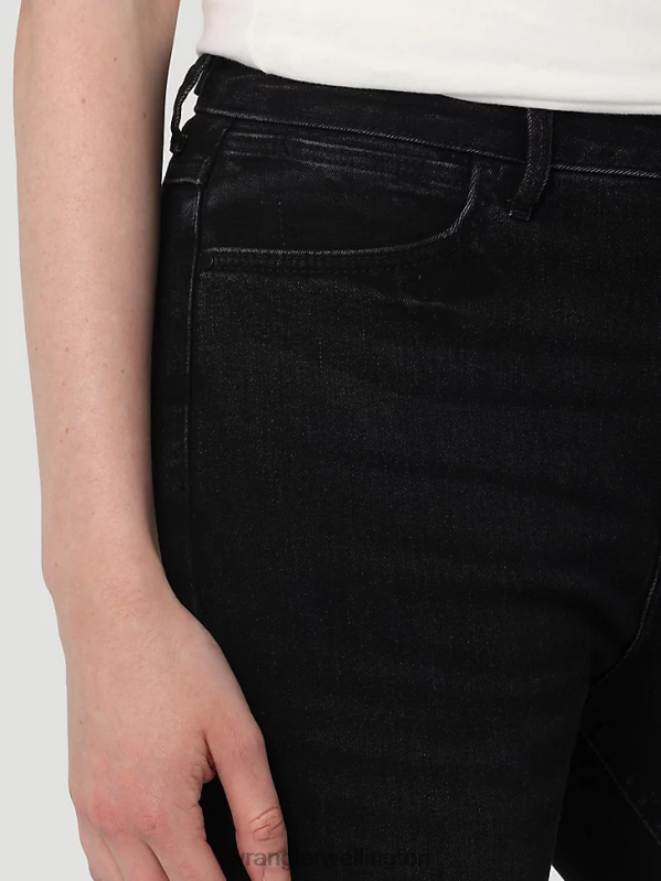 Black High Rise Bold Boot Jean Women Clothing Wrangler P2B6R732