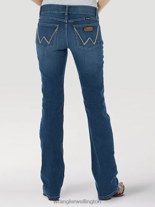 Blue Retro Mae Maternity Jean Women Clothing Wrangler P2B6R808