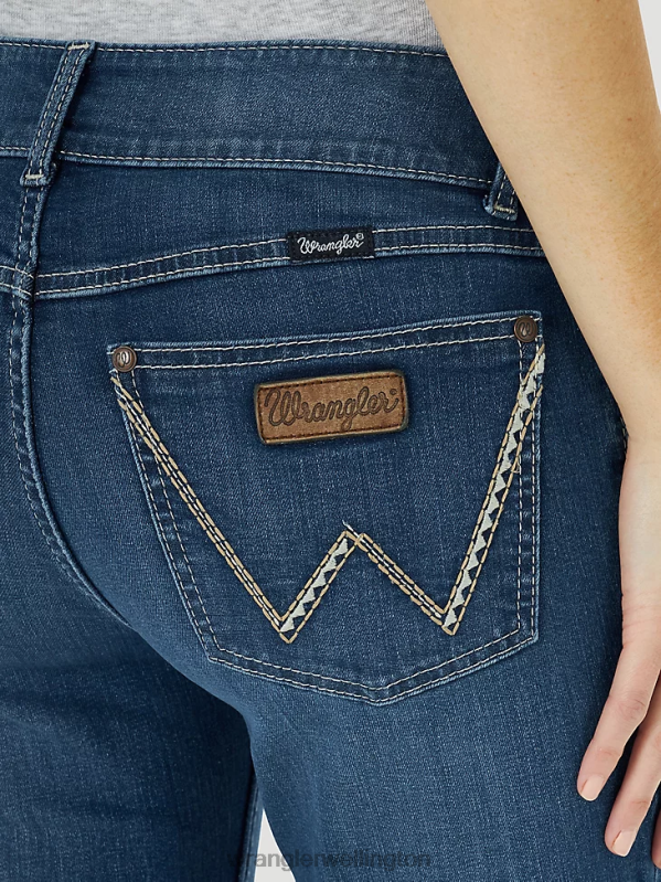 Blue Retro Mae Maternity Jean Women Clothing Wrangler P2B6R808