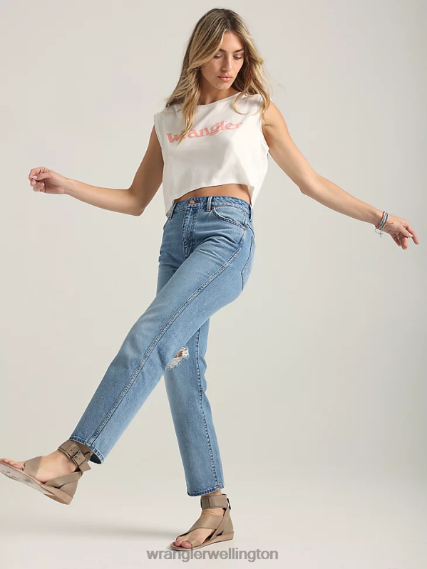 Lost Control Wild West 603 Destructed Jean Women Clothing Wrangler P2B6R778