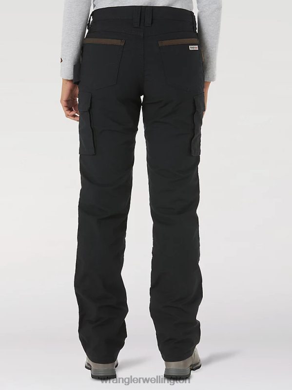Black RIGGS Workwear Ripstop Ranger Cargo Pant Women Clothing Wrangler P2B6R821