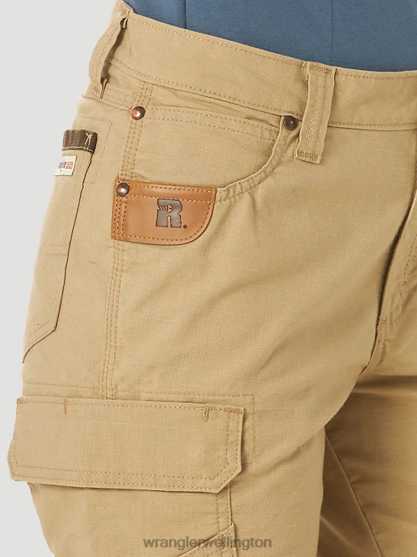 Golden Khaki RIGGS Workwear Ripstop Ranger Cargo Pant Women Clothing Wrangler P2B6R820