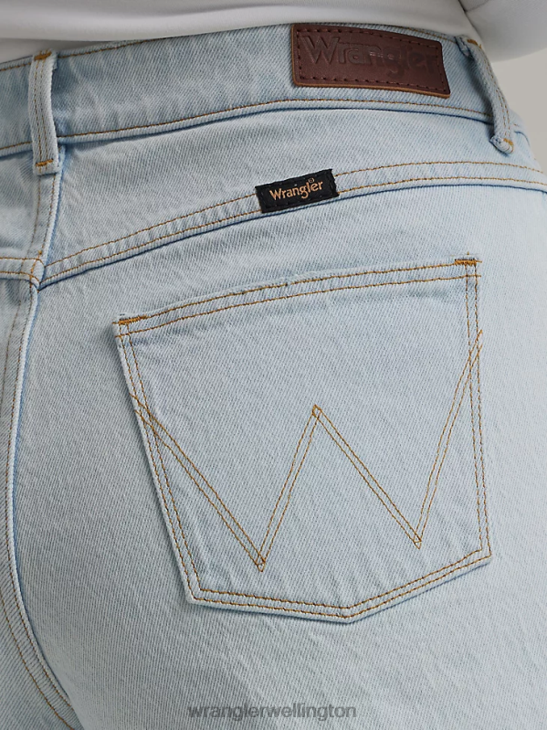 Dream Blue High Rise Mid Thigh Short Women Clothing Wrangler P2B6R825
