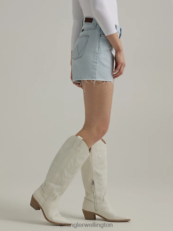 Dream Blue High Rise Mid Thigh Short Women Clothing Wrangler P2B6R825