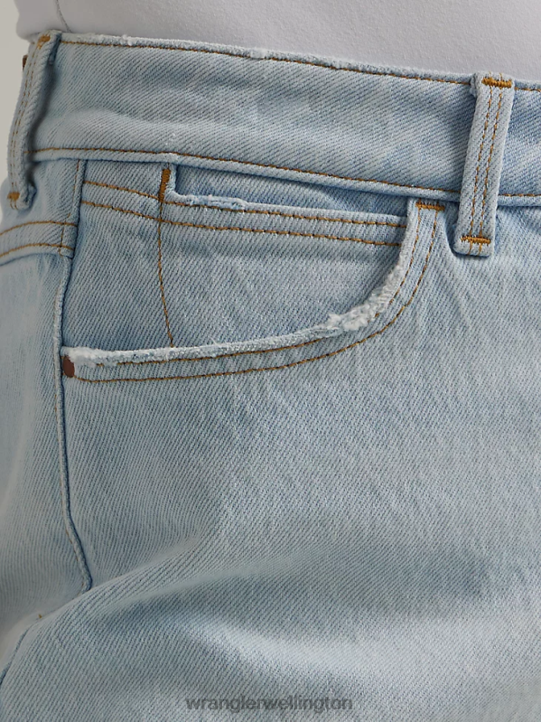 Dream Blue High Rise Mid Thigh Short Women Clothing Wrangler P2B6R825