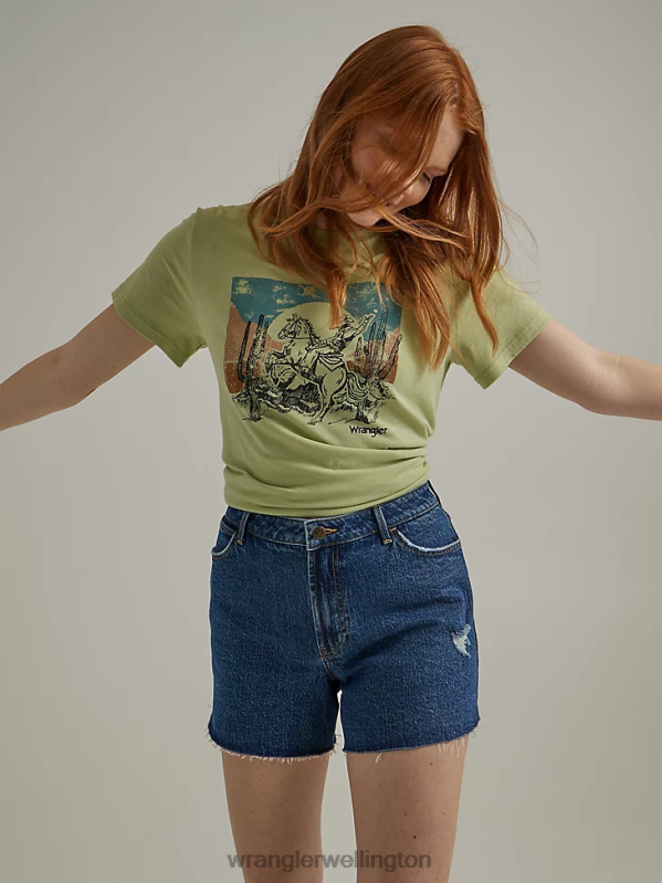 Malibu High Rise Mid Thigh Short Women Clothing Wrangler P2B6R828