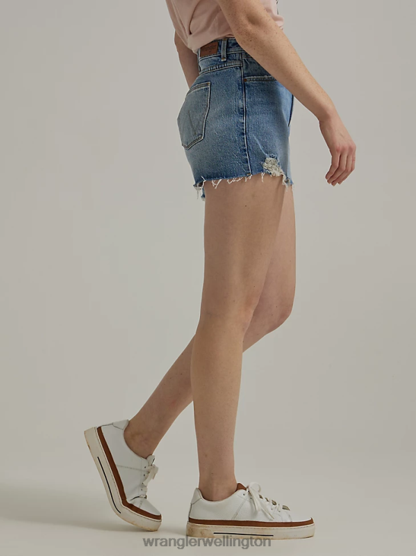 Marigold High Rise Vintage Cut-Off Short Women Clothing Wrangler P2B6R840