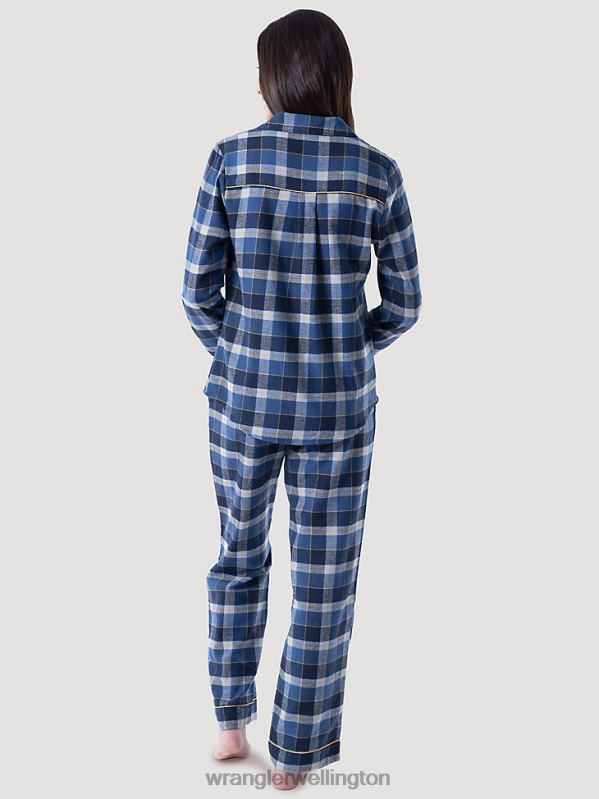 Blue Merry Plaid Sleep Set Women Clothing Wrangler P2B6R929