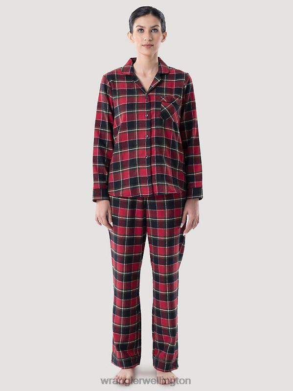 Red Merry Plaid Sleep Set Women Clothing Wrangler P2B6R928