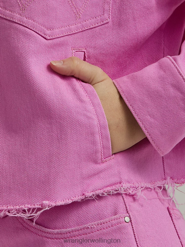 Berry Western Crop Shacket Women Clothing Wrangler P2B6R857