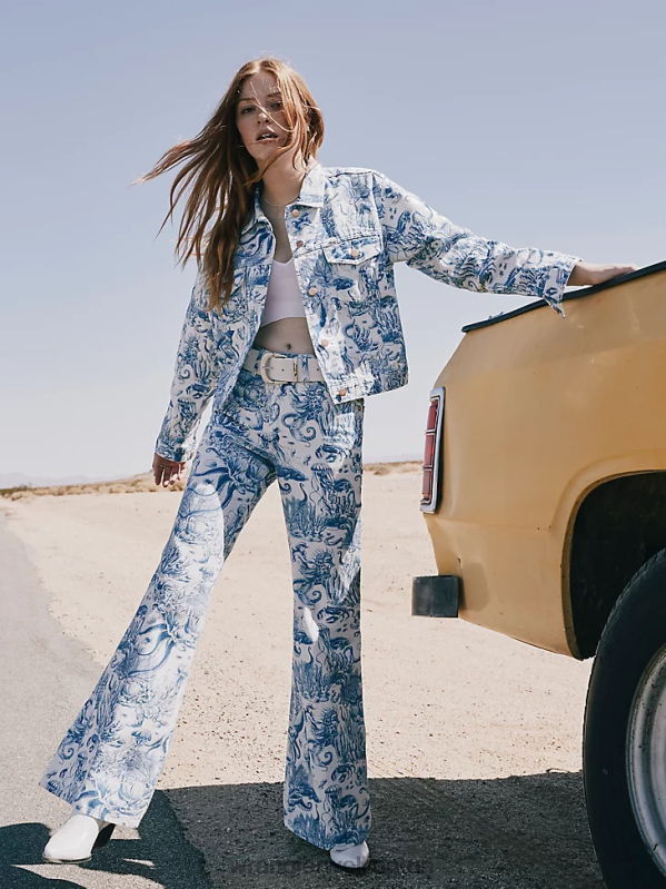 Icy Shade Western Crop Shacket Women Clothing Wrangler P2B6R856