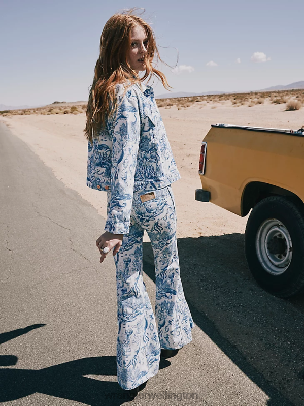 Icy Shade Western Crop Shacket Women Clothing Wrangler P2B6R856