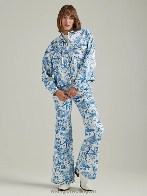 Icy Shade Western Crop Shacket Women Clothing Wrangler P2B6R856