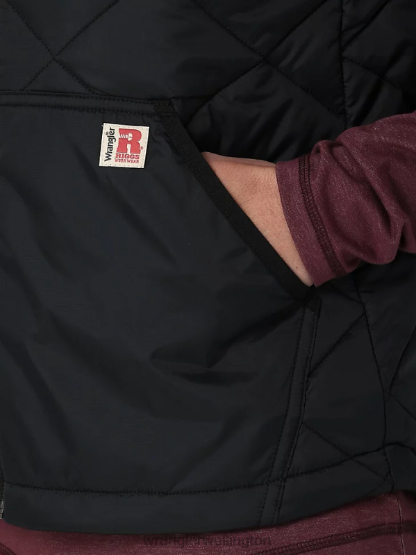 Black RIGGS Workwear Work Jacket Women Clothing Wrangler P2B6R867