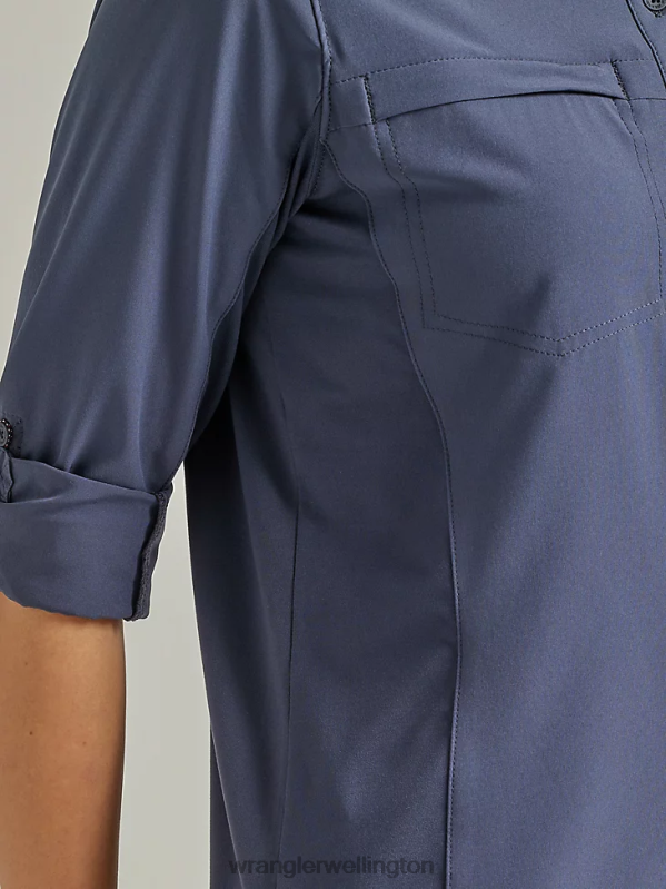 Blue Nights ATG By Trail Shirt Women Clothing Wrangler P2B6R887