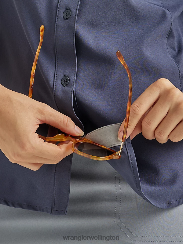 Blue Nights ATG By Trail Shirt Women Clothing Wrangler P2B6R887