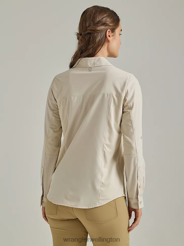 Oatmeal ATG By Trail Shirt Women Clothing Wrangler P2B6R886