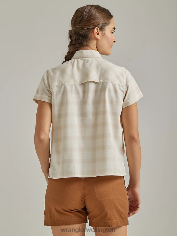 Oatmeal ATG By Trail Shirt Women Clothing Wrangler P2B6R886