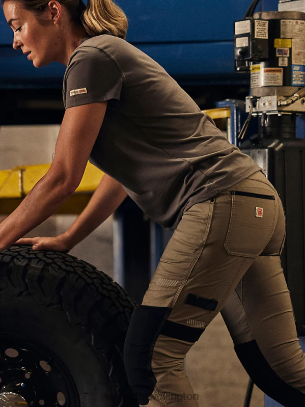 Charcoal RIGGS Workwear Short Sleeve Performance T-Shirt Women Clothing Wrangler P2B6R877