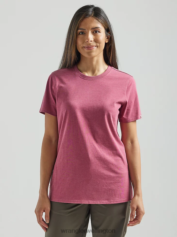 Dry Rose RIGGS Workwear Short Sleeve Performance T-Shirt Women Clothing Wrangler P2B6R879