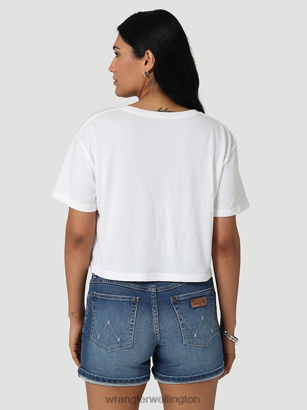 Marshmallow Classic Ringer Tee Women Clothing Wrangler P2B6R871