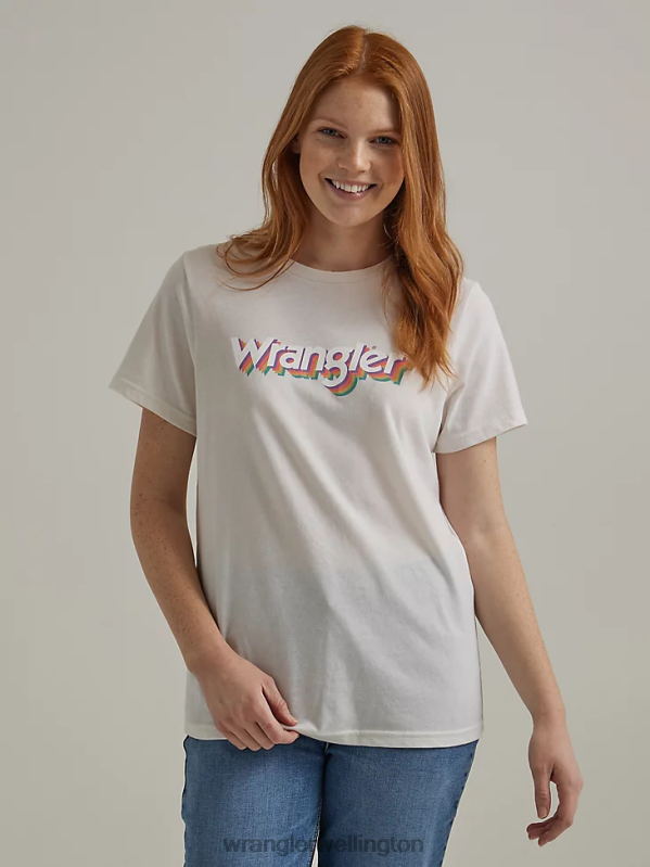 Marshmallow Classic Ringer Tee Women Clothing Wrangler P2B6R871