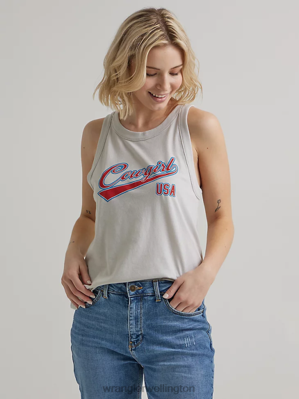 Marshmallow Classic Ringer Tee Women Clothing Wrangler P2B6R871