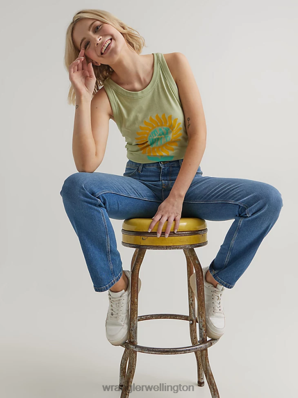 Marshmallow Classic Ringer Tee Women Clothing Wrangler P2B6R871