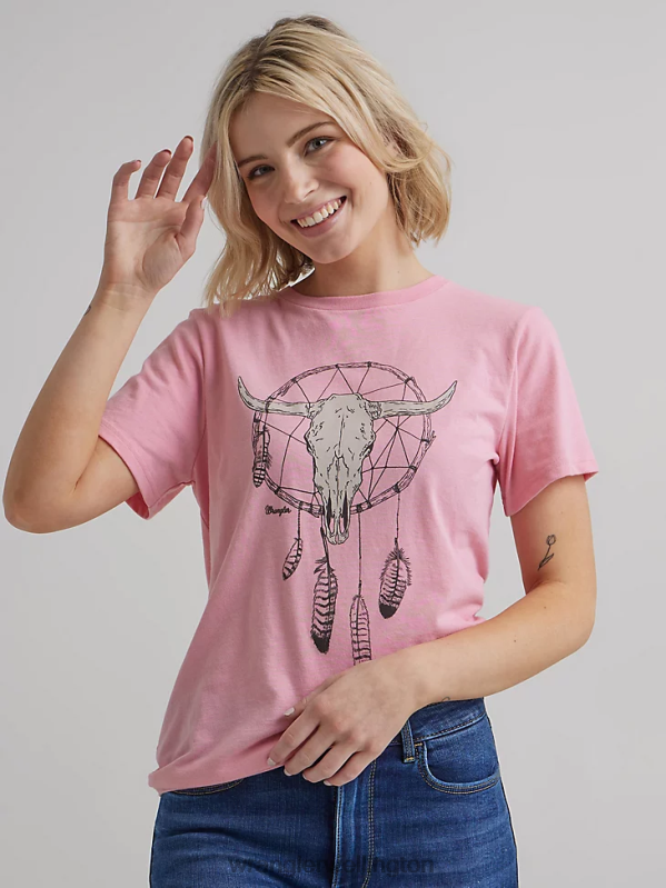 Marshmallow Classic Ringer Tee Women Clothing Wrangler P2B6R871