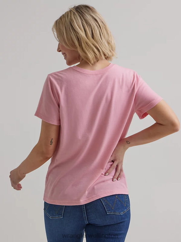 Marshmallow Classic Ringer Tee Women Clothing Wrangler P2B6R871