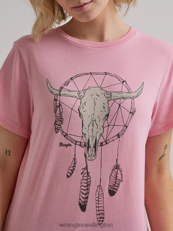 Marshmallow Classic Ringer Tee Women Clothing Wrangler P2B6R871