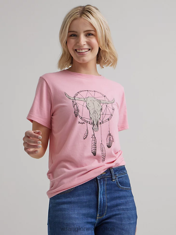 Marshmallow Classic Ringer Tee Women Clothing Wrangler P2B6R871