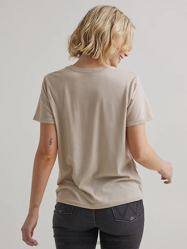 Marshmallow Classic Ringer Tee Women Clothing Wrangler P2B6R871