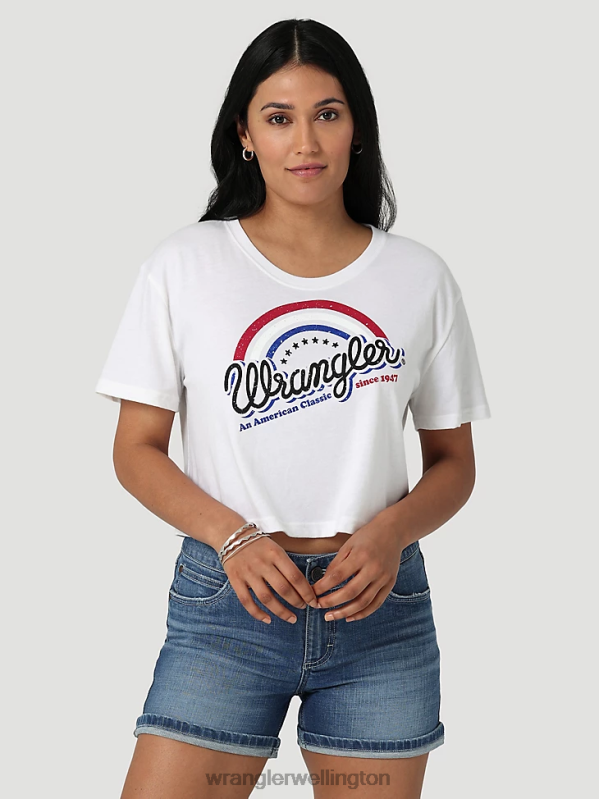 Marshmallow Classic Ringer Tee Women Clothing Wrangler P2B6R871