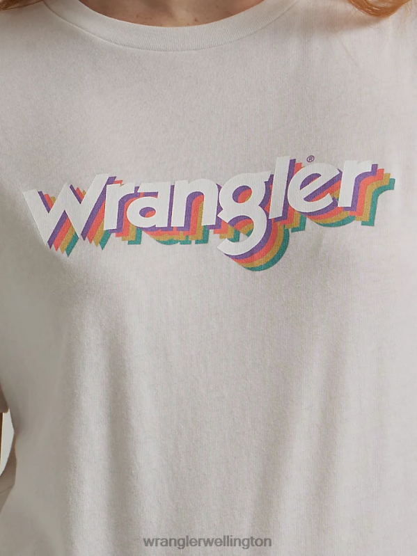 Marshmallow Classic Ringer Tee Women Clothing Wrangler P2B6R871