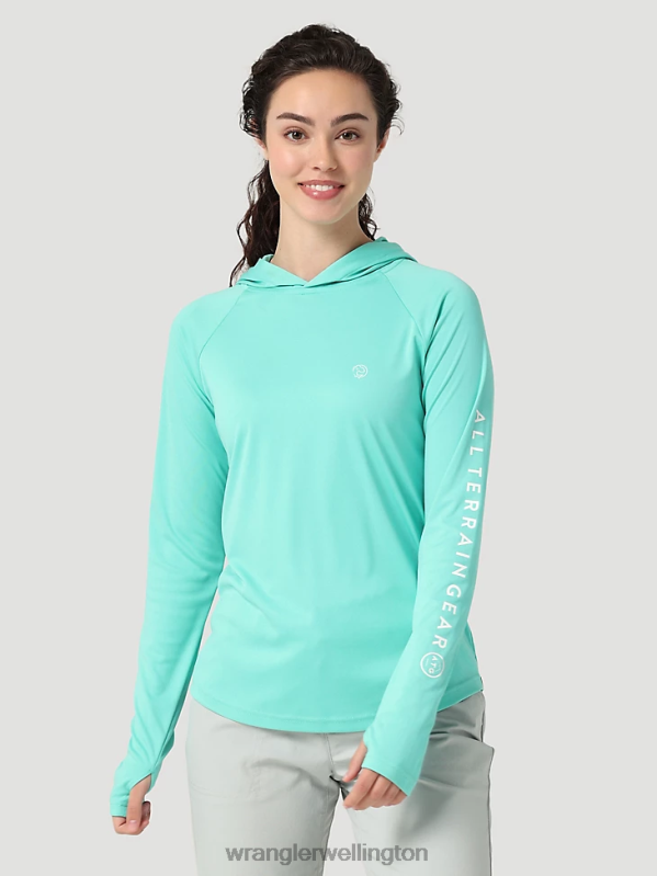 Turquoise ATG By Hooded Sun Tee Women Clothing Wrangler P2B6R901