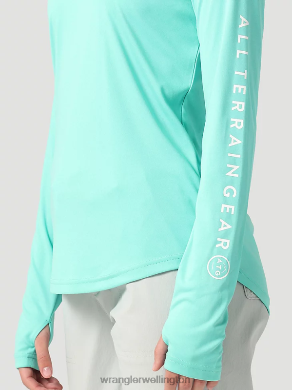 Turquoise ATG By Hooded Sun Tee Women Clothing Wrangler P2B6R901