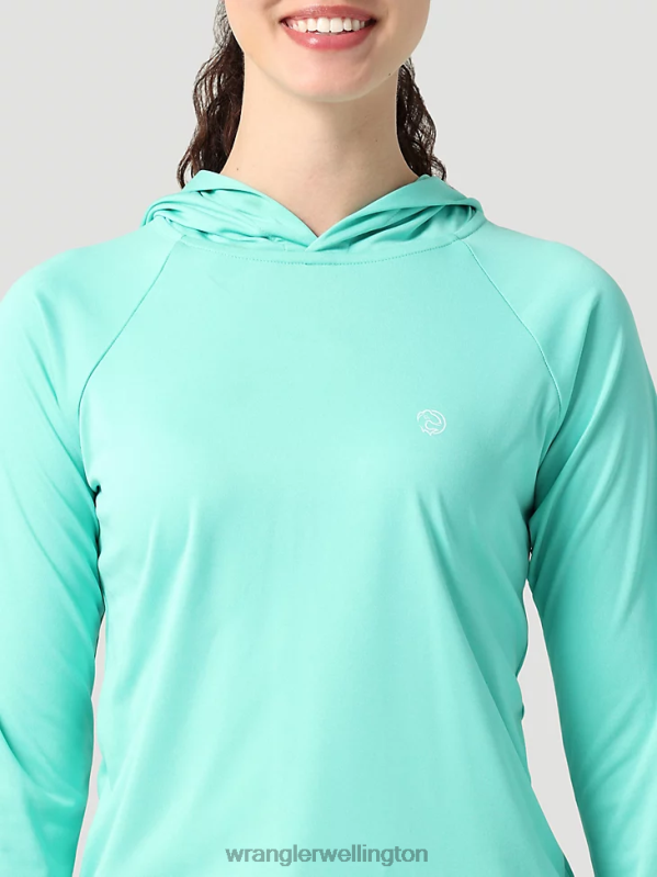 Turquoise ATG By Hooded Sun Tee Women Clothing Wrangler P2B6R901